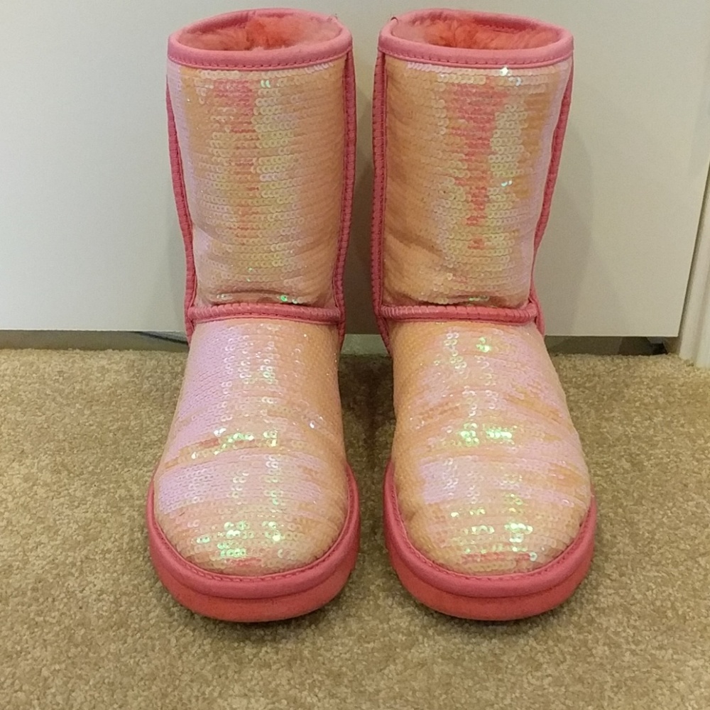 UGG Australia pink sequins classic boots